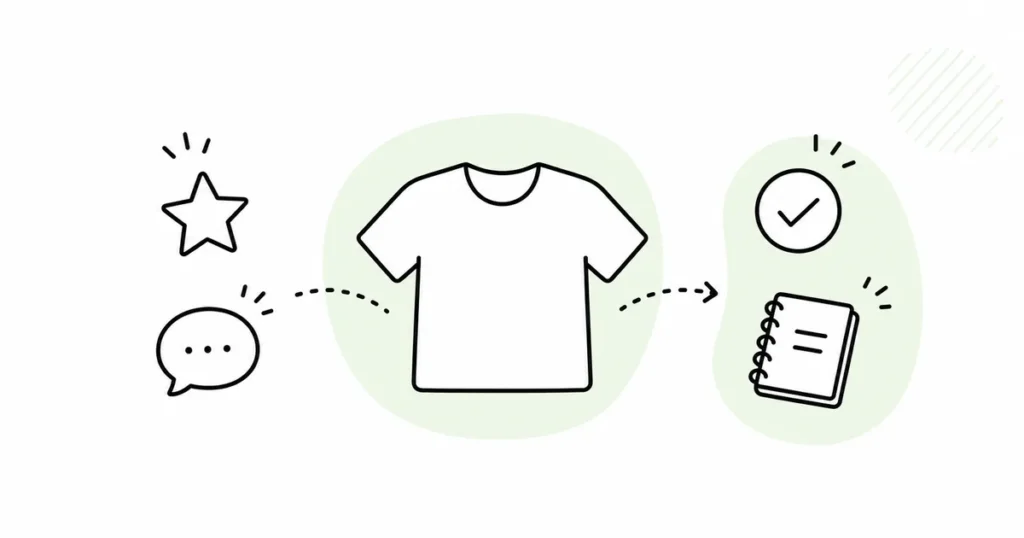 モノを減らしながら自分の選ぶ基準を見つける線画